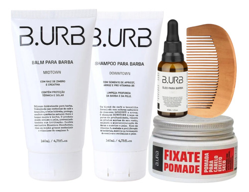 Kit Completo B.urb Barba E Cabelo Para Homens Exigentes