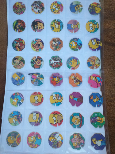 Colección Completa - Tazos Hanna Barbera Y Los Simpson (Usado)