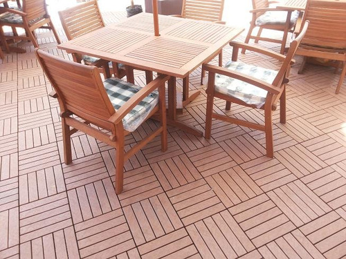 Piso Deck De Madera Para Exteriores Libre De Mantenimiento.