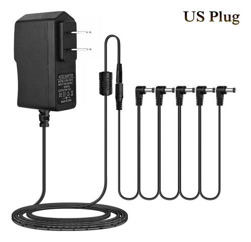 W Cable Adaptador De Corriente De 9 Efectos De Guitarra,