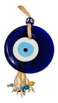 Imagen 1 de 3 de Amuleto Ojo Turco Grande Proteccion 15 Cm Vidrio Colgante