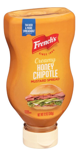 Mostaza Con Miel Y Chile Chipotle French's 340g Importada
