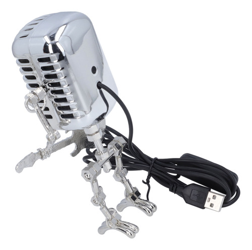 Robot Con Micrófono Para Guitarra, Metal, Retro, Punk, Estil