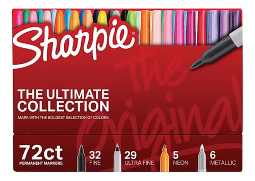 Sharpie X72 Marcadores Punta Fina Y Ultrafina Bunny Toys