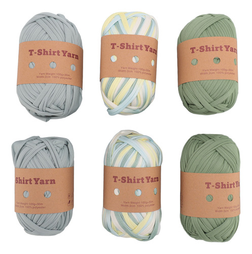 Camiseta Carpet Yarn De 6 Rollos, Suave, Elástica, Lavable