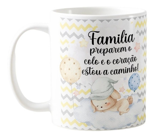 Caneca Presente Criativo Revelação De Gravidez Para Família