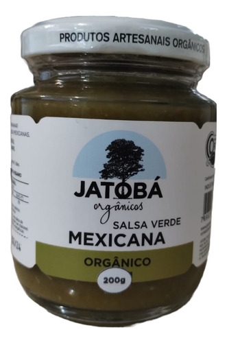 Salsa Mexicana Verde Orgânica 200g - Jatobá
