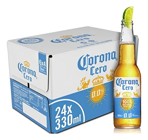 Cerveja Corona Cero Sunbrew Zero Álcool 24 Longneck 330ml