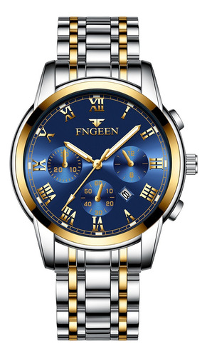 Fngeen/reloj Impermeable Para Hombre Con Correa De Acero