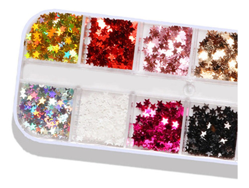 Paillette De Uñas Colorido Maquillaje Ojos Cuerpo Brillo