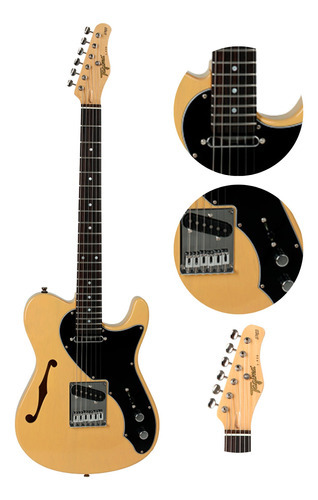 Guitarra Tagima Semi Acustica Telecaster T920 Serie Brasil Cor Butterscotch Orientação Da Mão Destro