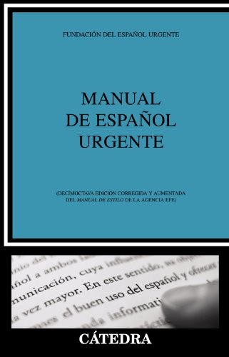 Libro Manual De Español Urgente De Efe Agencia Ed: 18