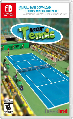 Instant Tennis Nintendo Switch Físico Código Descargable