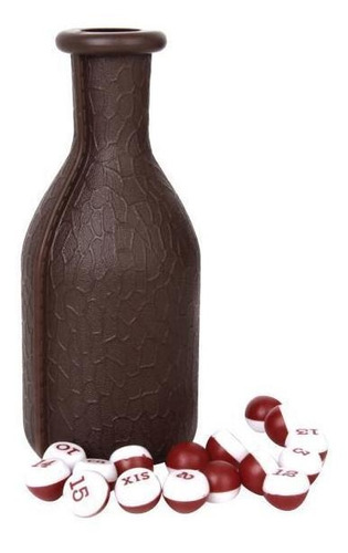 Botella De Billar Kelly Pool Shaker Con 16 Guisantes Numerad