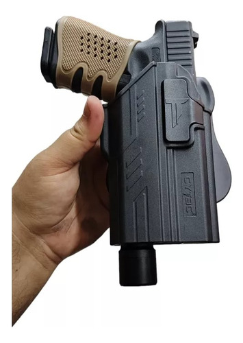 Funda Holster Cytac Glock 17 Linterna Tactica Airsoft 