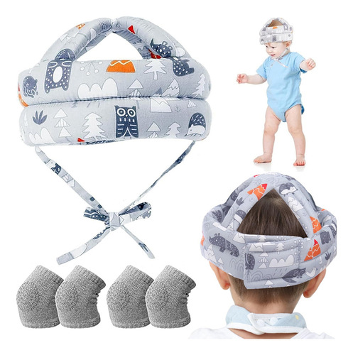Protector De Cabeza Transpirable Ajustable Para Bebés,