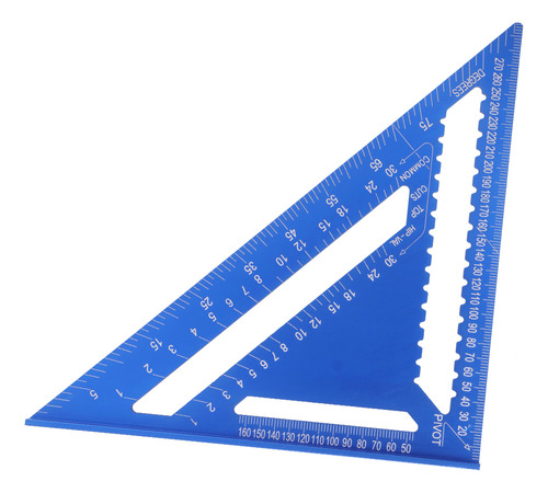 Regla Transportadora Triangular, Ángulo Cuadrado, 12 Pulgada