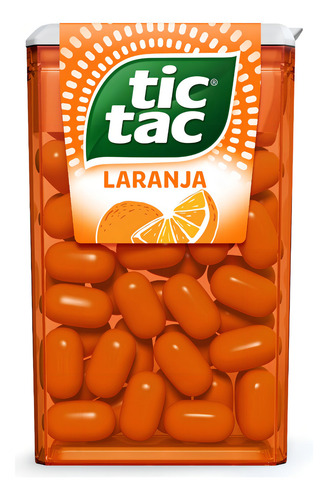 Pastilha sabor laranja 14,5g Tic Tac
