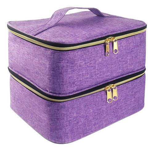 A Estuche Portátil For Esmalte De Uñas, Soporte De Doble