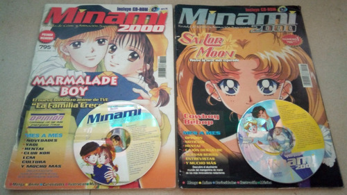 Colección Revistas Minami Sailor Moon Anime Y Manga Con Cds