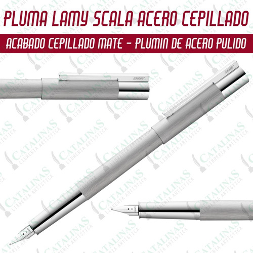 Pluma Estilografica Lamy Scala Brushed Cep/mate Microcentro