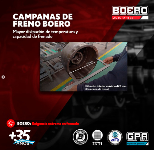 Kit X16 Cintas Bloque Freno 8 PuLG Q Bo/32xx P/semi/acoplado