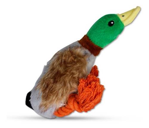 Imagem 4 de 7 de Pelúcia Boneco Pato Brinquedo Pet Crianças Caes Brincar
