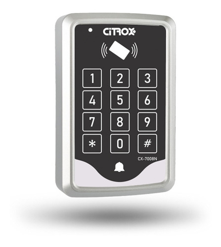 Controlador De Acesso Citrox Cx-7008 Plus Senha E Cartão