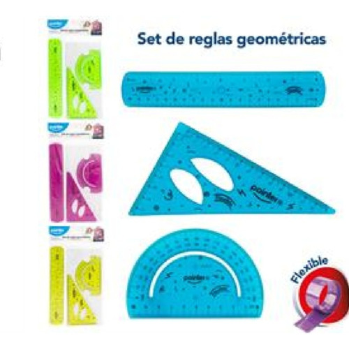 Juegos Geometrico Fexible 20cm Pointer 