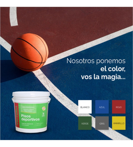 Pisos Deportivos Victoria X 1 Litro Verde Satinado