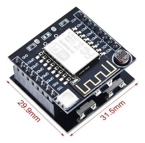 Mini Placa De Desarrollo Witty Cloud Esp-12f Wifi Esp8266