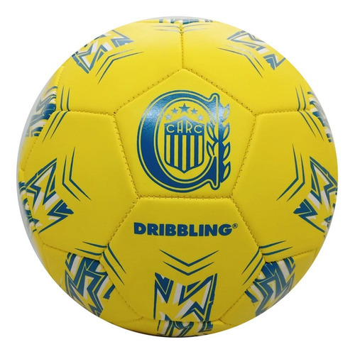 Pelota Futbol Balon Rosario Central N° 5 Dribbling Amarillo