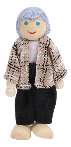 Muñecas Dollhouse Accessory Family Doll, Miniatura De Pino