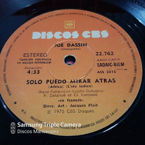 Simple Joe Dassin Discos Cbs C21