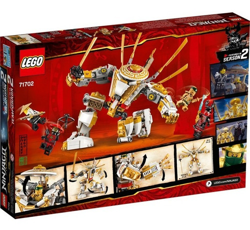 Lego - 71702 Ninjago Robot Dorado 489 Pzas