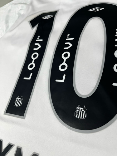 Camisa Santos Branca 24/25 Oficial - Neymar Jr - 10