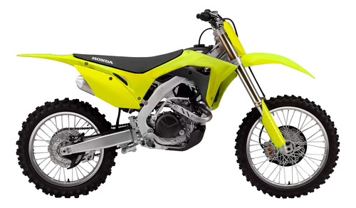 Kit Plasticos Cacha Para Honda Crf 250 2018-2021 Fluo Yellow