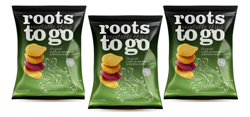 Kit Com 3 Roots To Go Chips Original 100g