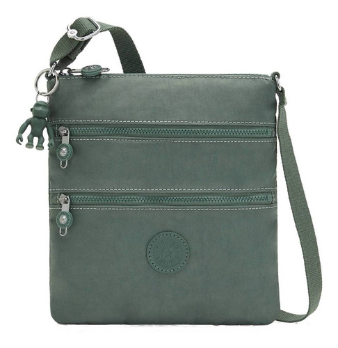 Kipling Keiko Liso Bolsa Crossbody 100% Original Color Faded green