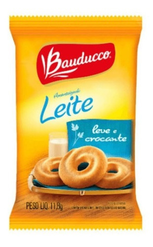 Biscoito Individual Bauducco Amanteigado Leite 80 Sache