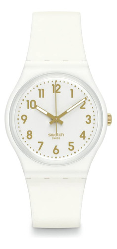 Swatch Gent Biosourced Reloj De Cuarzo Blanco Bishop, Blanc