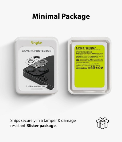 Imagen 10 de 10 de Vidrio Templado Camara Ringke Para iPhone 13 13 Mini Pro Max