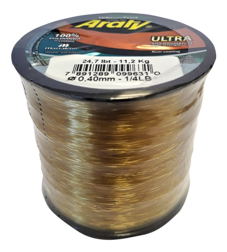 Bobina Tanza Araty Ultra 1/4 Lb 719 Mt Resistencia 11,20 Kg