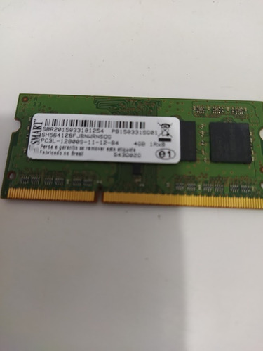 Imagem 3 de 3 de Memória Ram Smart Sh564128fj8nwrnsqg Pc3l 12800s 4gb