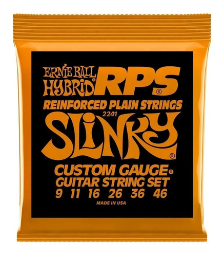 Set Cuerdas Ernie Ball  Rps Hybrid  P/guitarra Elec 2241