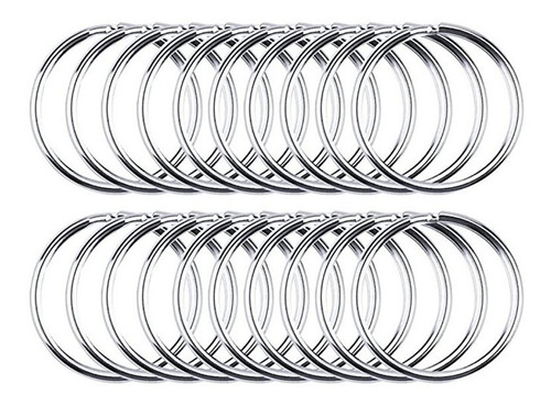 Imagen 3 de 12 de 100 Piezas De Aleación De Metal Llavero Anillos Giratorios
