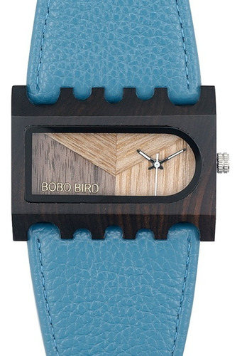 Relógio Feminino Bambu Analóg Bobo Bird N23 Azul Lançamento!