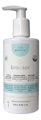 Biopsor Sabonete Liquido  Corporal Psoriase Biozenthi 250ml