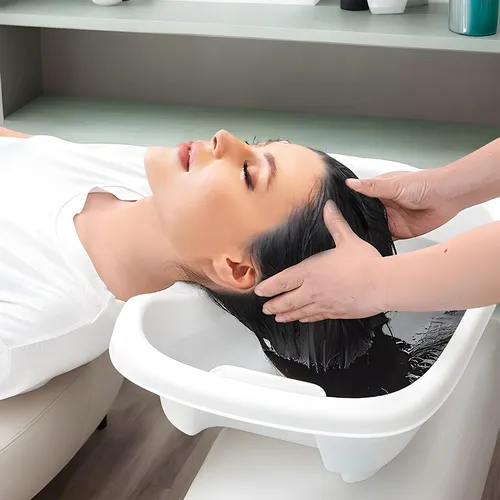 Cuenca De Ú Cuenca De Lavado De Cabello Para La Cama En Cama