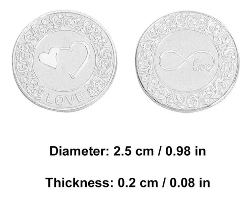 Inglés Silver Arras De Boda Wedding Arras Unity Coins ...